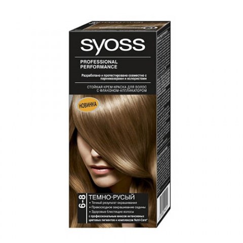 Syoss Color Краска для волос 6-8 Темно-русый 50мл